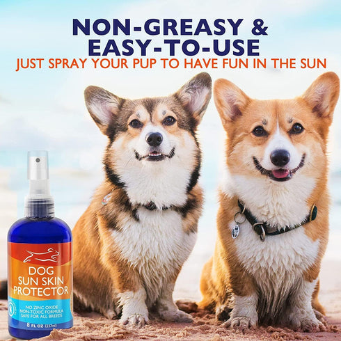 EBPP Dog Sunscreen Sun Skin Protector Spray, 8 fl oz, Safe for All Breeds, No Zinc Oxide, Pet Protection and Moisturizer