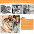 31.5" Large Cat Grooming Wrap for Cutting Nails, Self-Stick Dog Cat Burrito Wrap with Nail Clippers Kit, Soft Tortilla