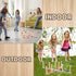 10 10 Ropes,1 Indoor Outdoor Toys Games Upgraded Large Wooden Ring Toss Game Yard Games for Kids, Lawn Outdoor Games