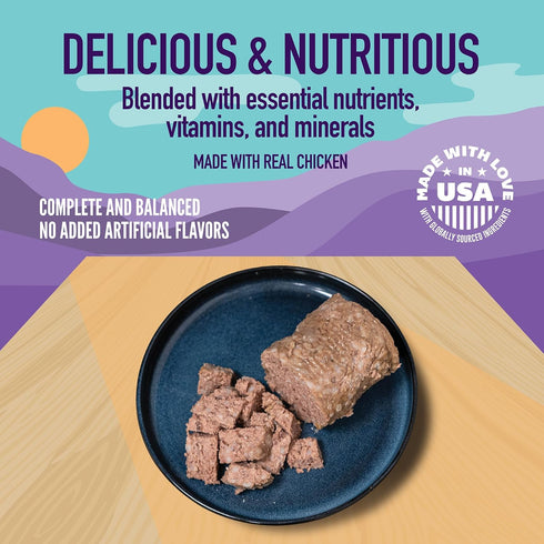 Pack 13.2 oz (Pack 12), A Strong Heart Wet Dog Food, Chicken & Beef Variety - Cans of Made in The USA with Real Chicken