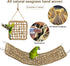SMICEM 2Pcs 2 Sizes29.53x6.89 &7.48x7.48 Inches Natural Sea Grass Parrot Mat - Foraging Chew Wall Toy with Climbing