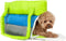 Pet Life Bubble-Poly Tri-Colored Insulated Fashion Pet Carrier - Designer Plush Dog Carrier with Ventilated Mesh