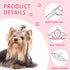 MTLEE 2 Pieces Dog Tiara Crown Hair Clips, Clear Crystal Rhinestone Barrettes for Pet Dogs Grooming Hair Accessories