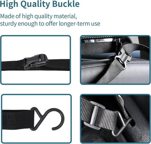 Petsfit Dog Car Barrier Vehicle Pet Barrier Backseat Mesh Dog Car Divider Net with Adjusting Rope and Hook Suitable