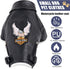 Warm Winter Dog Coat for Small and Medium Dogs - Windproof Waterproof Puppy Jacket - Black Large