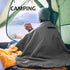 Tirrinia Outdoors Waterproof Throw Blanket 66”x 90” Sherpa Fleece Windproof Mat for Camping Traveling