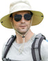 Wide Brim Breathable Mesh Sun Hat for Men and Women by Koreshion, UPF 50+ Waterproof Fishing Hat