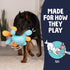 goDog Crazy Tugs Octopus Squeaky Plush Tug Dog Toy with Chew Guard Technology, Durable Fabric & Squeaker for Active