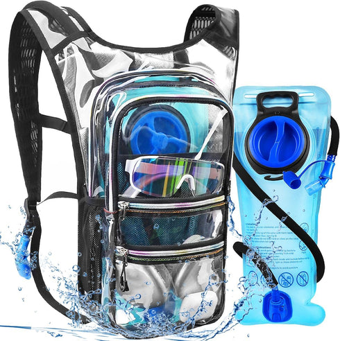 Hydration Backpack Pack, 20L Water Backpack with 2L Hydration Bladder, Essential for Hiking, Running, Biking, Festivals
