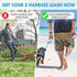 BAAPET Two Handle Dog Leash (1.0'' x 5 FT, Blue) - Dual Soft Padded Handles with Traffic Control for Small to Large Dogs