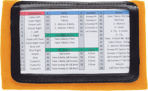 WristCoaches Football Play Wristbands - Youth Quarterback Gear & Softball Wristbands for Signs