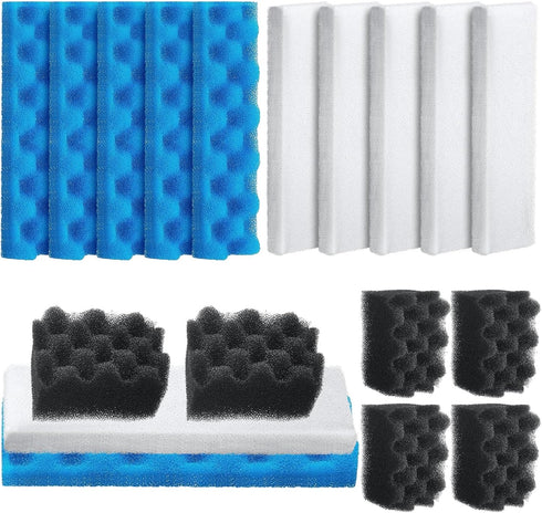 Threlaco 18 Pcs Bio Sponge Set Compatible with Fluval 406/407 Aquarium Filters