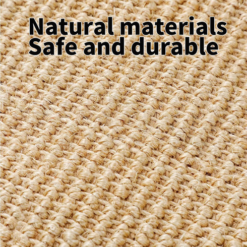 (4Pcs, 23.6 15.7 inches) PODOO Bunny Scratch Pads, Sisal Rabbit Scratching Pad, Natural Rabbit Resting Mats for Cages