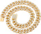 Cuban Link Dog Collar, Gold Silver Metal Chain Collar, 20 Inch, Diamond Pet Collars for Dogs Cats Jewelry
