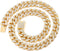 Cuban Link Dog Collar, Gold Silver Color Metal Chain for Dogs Cats Jewelry (24inch, Gold)