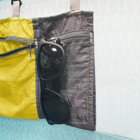 Hammock Organizer Bag, Portable Storage Container for Camping, Climbing, Hiking, Outdoor Sports, Yellow