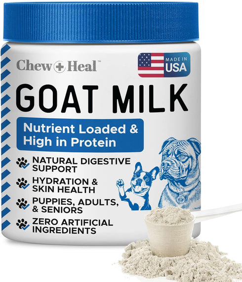 Chew + Heal Labs Goat Milk Powder for Dogs - 6oz of