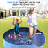 57'' Foldable Dog Pet Bath Pool, Heavy Duty Non-Slip Kiddie Pool, Plastic Pet Wading Pool for Puppy Small Medium Large