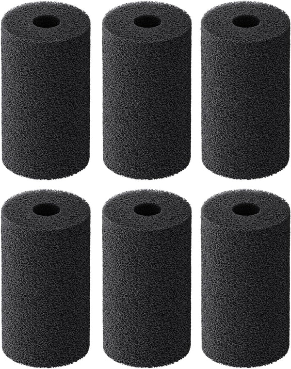 Pawfly 6 Pack Pre-Filter Sponge, Aquarium Filter Sponge 0.4" Intake Foam Roll for Small Fish Tank Accessories
