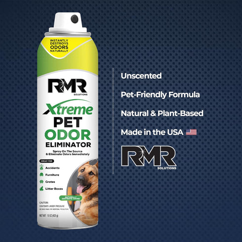 RMR Xtreme Pet Odor Eliminator Spray, Unscented 15 Ounces, Neutralizes Strong Urine, Litter, and Animal Smells