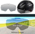 Shinmax Bike Helmet for Men Women - Adjustable Bicycle Helmet with Detachable Magnetic Goggles for Road Biking