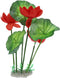 VOCOSTE Mini Aquarium Decorations, 1pcs Red Plastic Plants for Fish Tank Decor, 10.24"