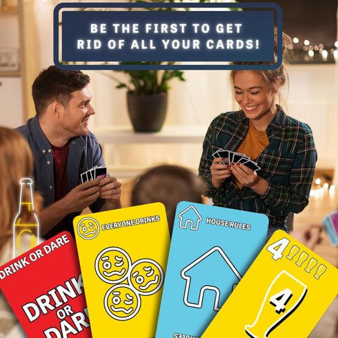 One Drink Adult Drinking Game - Slightly Competitive Card Game for Parties and Game Nights