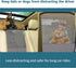 Petsfit Dog Car Barrier Vehicle Pet Barrier Backseat Mesh Dog Car Divider Net with Adjusting Rope and Hook Suitable