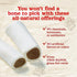 Natural Farm Filled Dog Bones, Bully Stick Flavor, 5-6 Inch, 3 Pack, Limited Ingredient Stuffed Dental Treats