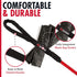 Sentry Heavy Duty Rope Dog Leash, 6 Foot with Lockable Metal Carabiner, Reflective for Safe Night Walks