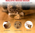 Gigwi Interactive Cat Toy Mouse, Automatic Moving Electronic Cat Toys with Furry Tail, Squeaky Toys for Kittens