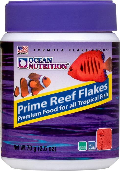 Ocean Nutrition Prime Reef Flakes Jar, 2.5-Ounces (70 Grams)