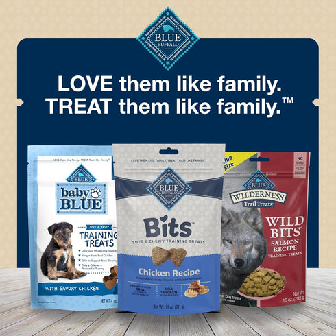 4-oz Pack, 4 Blue Buffalo Bits Soft Dog Treats for Training, Made with Natural Ingredients & Enhanced with DHA, Beef