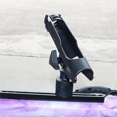 New Upgrade 360 Degrees MiniPort Fishing Rod Holder with Track Mounting Base Kit