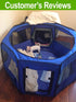 45 45 22" Portable Pet Playpen * * Premium Large Size Puppy Kennel - Best for Small and Medium Size Dogs and Cats