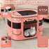 600D Dog Playpen, Portable Pet Cat PlayPen, Oxford Dog Kennel Tent Crate, Waterproof&Breathable, Indoor Outdoor Travel