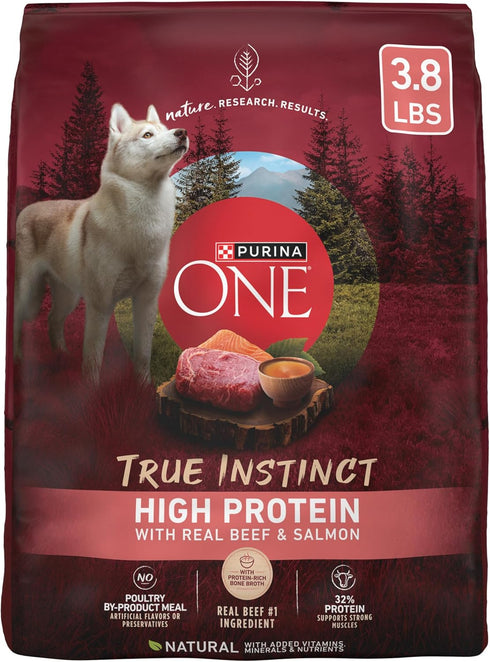 Purina ONE Natural High Protein Dry Dog Food Dry True Instinct with
