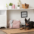Bone Dry 6192 Pet Storage Collection - Medium Rectangle Lattice Paw Print, Rose