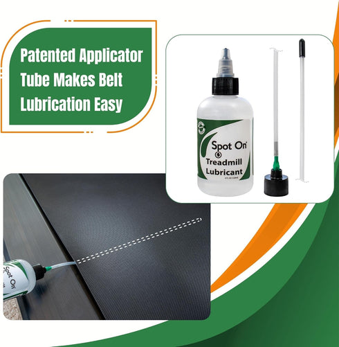 8 inch 100% Premium Treadmill Belt Lubricant - Made in The USA - Patented Application Tube and Precision Twist Cap