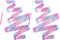 HiUnicorn 2PCS Sparkly Dance Ribbon for Kids Girls Princess Mermaid Ballet Ballerina Gymnastics