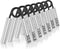 Grip Strength Trainer 4 Pack, 50LB-200LB Metal Hand Grip Strengthener, Non-Slip Heavy-Duty Forearm Exerciser