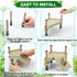 Small Floating Basking Platform for Aquatic Turtles, Decorative Aquarium Dock with Ramp Ladder