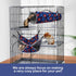 Hammock Set Chinchilla Sleep,2 Pack,Blue petonfun Ferret Rat Guinea Pig Hideout Bed,Soft Hamster Toys Hanging Tunnels