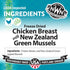 Northwest Naturals Freeze-Dried Chicken Breast with Green Lipped Mussels, Functional Topper for Dogs and Cats, 5 Oz