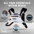 MVRK Lightweight Water Resistant Chest Pack - Minimalist Vest with Phone Holder & Extra Storage (White)