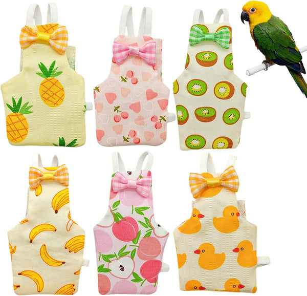 AQOYNQ 6 PCS Bird Diaper, Parrot Diaper Flight Suit, Cute Pigeon Pants, Waterproof