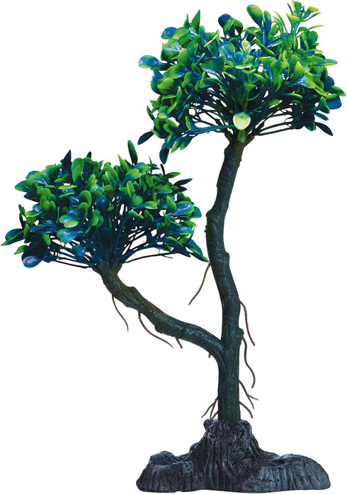 GloFish Mangrove Green Tree Plant for Fluorescent Under Blue LED Light Aquarium Decor