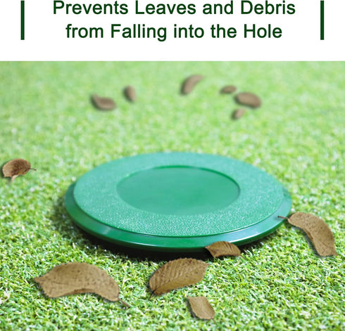 KINGTOP Golf Cup Cover for Putting Green Hole, Sturdy ABS Hole Cup Cover Fit USGA Regulation
