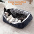 GASUR Rectangle Dog Bed for Large Dogs - Cozy Washable Orthopedic Dog Sofa Bed, Sturdy Anti-Slip Bottom, Soft Calming