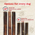Natural Farm Peanut Butter Flavor Collagen Sticks for Dogs (12 Inch, 12 Pack) - Rawhide Alternative Chews with
